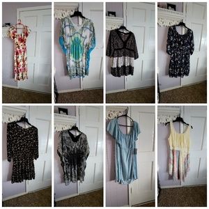 Plus Size Reseller Lot of 8 Dresses All New